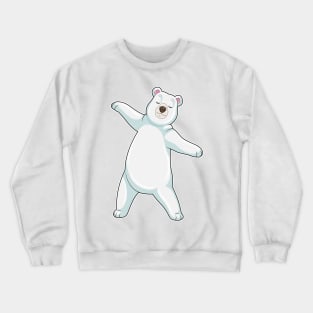 Polar bear at Yoga Fitness in Standing Crewneck Sweatshirt